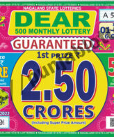 Buy Online Nagaland State Dear 500 Monthly Lottery 01-10-2022